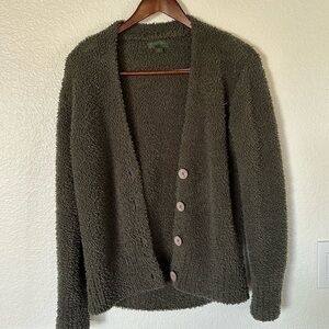 Barefoot, dreams, cozy, chick, Small, hunter, green, fuzzy sweater